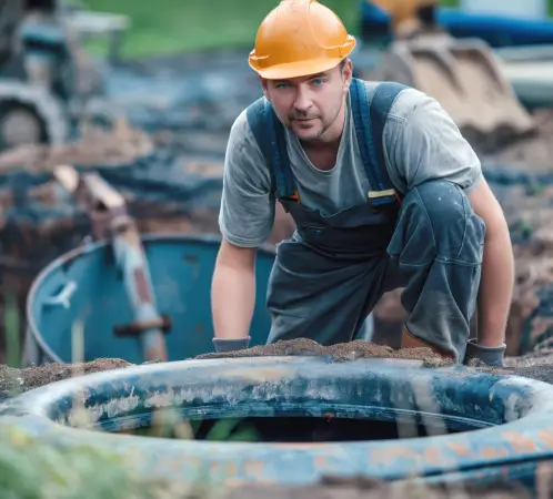 Construction worker outside