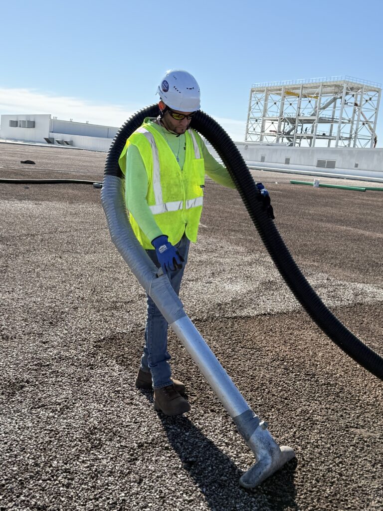 Removing roof rocks