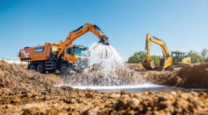 Hydro excavation truck vs traditional digging machine