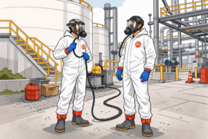 Adler Hydro Vac tank cleaning team