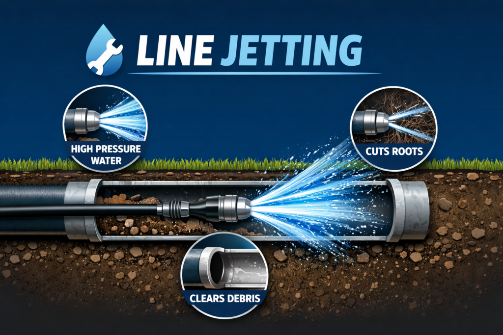 Line jetting explanation graphic