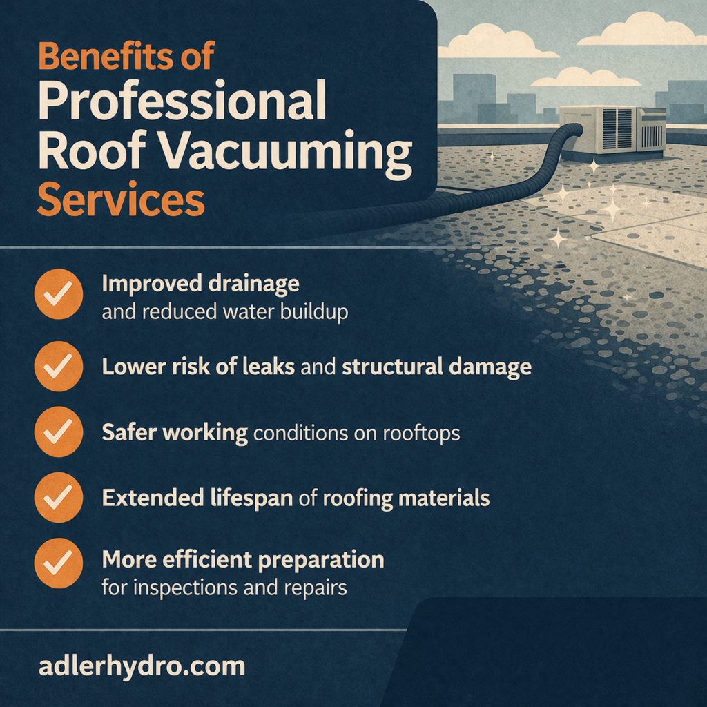 Benefits of professional roof vacuuming